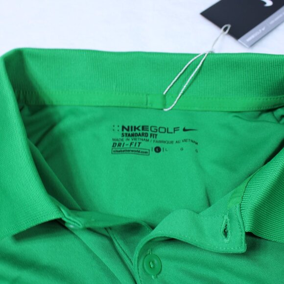 Nike Golf Dri-Fit Embroidered Rio 2016 Olympics Green Polo Large - Picture 2 of 10